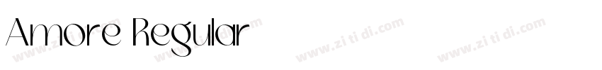 Amore Regular字体转换